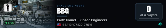 BBG live status badge