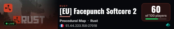 [EU] Facepunch Softcore 2 live status badge