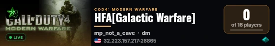HFA[Galactic Warfare] live status badge