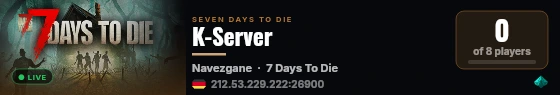 K-Server live status badge