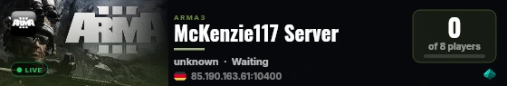 McKenzie117 Server live status badge