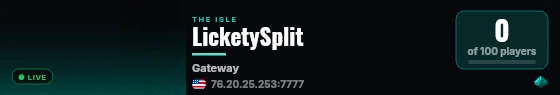 LicketySplit live status badge