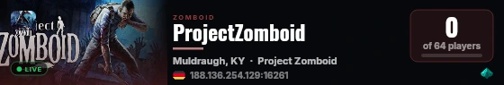 ProjectZomboid live status badge