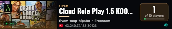 Cloud Role Play 1.5 KOOK 3332 QQ群：383949 live status badge