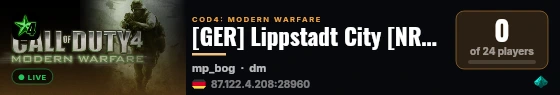 [GER] Lippstadt City [NRW] live status badge