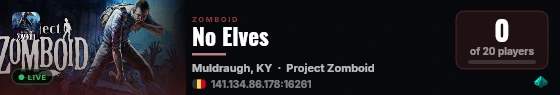 No Elves live status badge