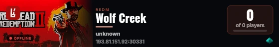 Wolf Creek live status badge