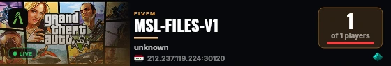 MSL-FILES-V1 live status badge