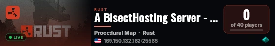 A BisectHosting Server - f38590ca live status badge