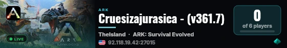 Cruesizajurasica - (v361.7) live status badge