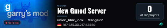 New Gmod Server live status badge