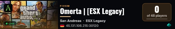 Omerta | [ESX Legacy] live status badge