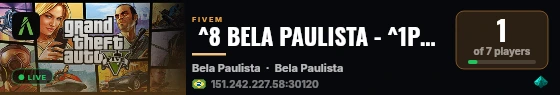  ^8 BELA PAULISTA - ^1Paulista live status badge
