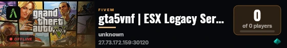 gta5vnf | ESX Legacy Server live status badge