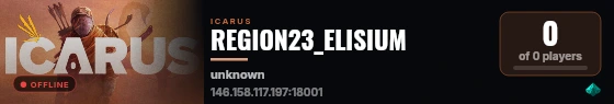 REGION23_ELISIUM live status badge