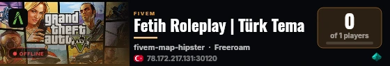 Fetih Roleplay | Türk Tema live status badge