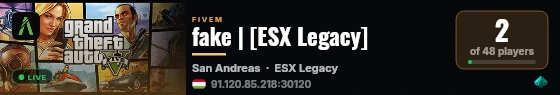 fake | [ESX Legacy] live status badge