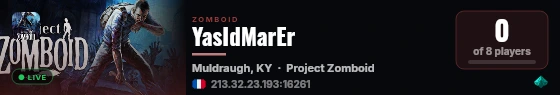 YasIdMarEr live status badge