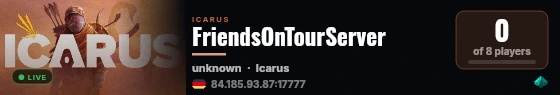 FriendsOnTourServer live status badge