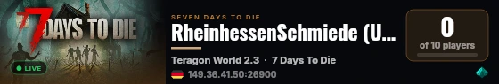 RheinhessenSchmiede (Undead Legacy + Walker Sim) live status badge