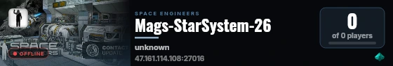 Mags-StarSystem-26 live status badge