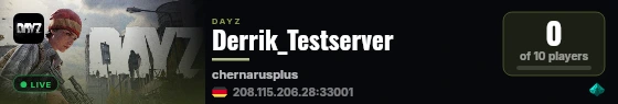 Derrik_Testserver live status badge