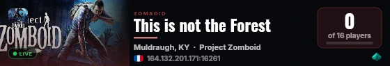 This is not the Forest live status badge