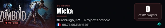 Micka live status badge