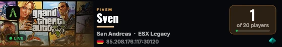 Sven live status badge