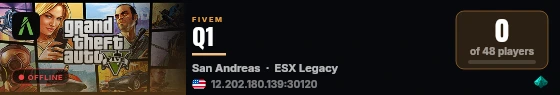 Q1 live status badge