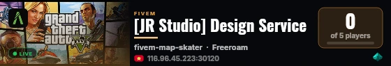 [JR Studio] Design Service live status badge