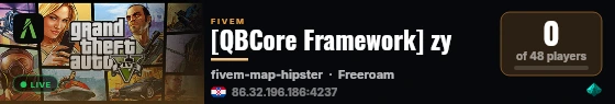 [QBCore Framework] zy live status badge