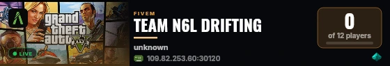 TEAM N6L DRIFTING  live status badge