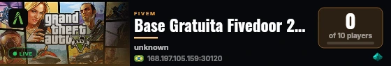 Base Gratuita Fivedoor 2025 | https://discord.gg/dcJG4QFg live status badge