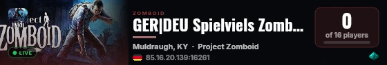 GER|DEU Spielviels Zombieland PvE live status badge
