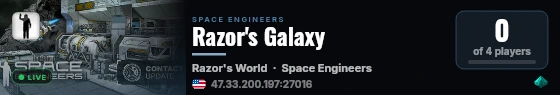 Razor's Galaxy live status badge