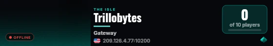 Trillobytes live status badge