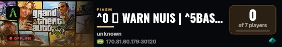 ^0 🔨 WARN NUIS | ^5BASE CORE 3.0 live status badge
