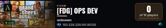 [FDG] OPS DEV live status badge
