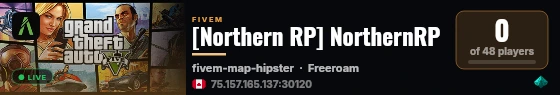 [Northern RP] NorthernRP live status badge