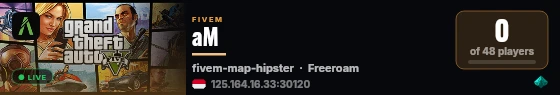 aM live status badge