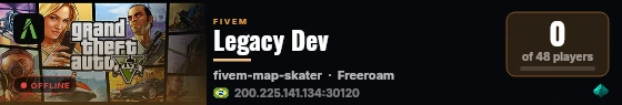 Legacy Dev live status badge