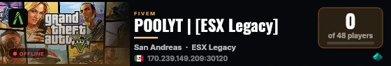 POOLYT | [ESX Legacy] live status badge