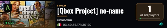 [Qbox Project] no-name live status badge