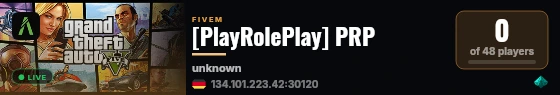 [PlayRolePlay] PRP live status badge