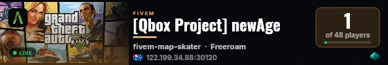 [Qbox Project] newAge live status badge