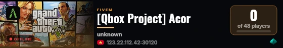 [Qbox Project] Acor live status badge