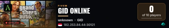 GID ONLINE live status badge