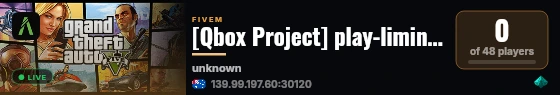 [Qbox Project] play-liminal live status badge