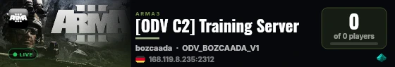 [ODV C2] Training Server live status badge